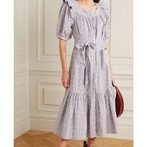 Doen Malta Floral Print Midi Dress